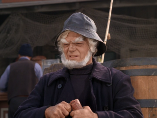 Man hat beard meat holding - his hand free wallpaper