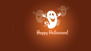 Happy halloween ghost face hands - anne stokes free wallpaper