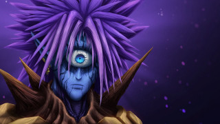 Man purple hair blue eyes - adam manyoki free wallpaper