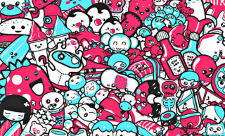 Cartoon characters grouped pattern wallpaper - a wallpaper background free wallpaper for desktop