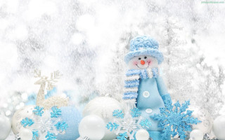 Snowman christmas decorations snowflakes winter - a snowman free wallpaper