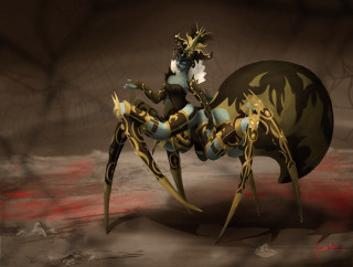 Spider woman giant back computer - a giant spider free wallpaper