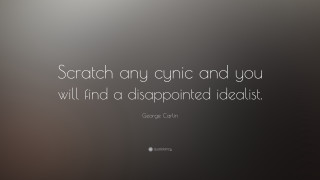Quote black white background man - cynical realism free wallpaper for desktop