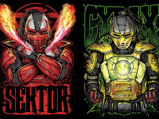 Robot man sword poster color - a flame free wallpaper