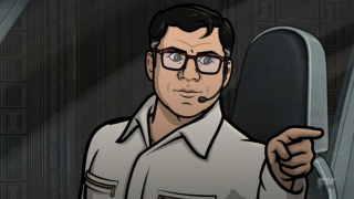 Cartoon man mirror open door - a mirror in a room free wallpaper