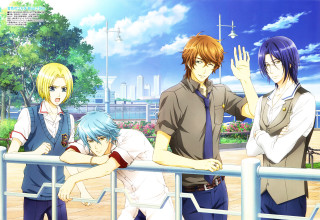 Group people fence trees buildings - building free wallpaper for desktop