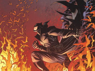 Batman standing fire hands hips - his hip free wallpaper for desktop