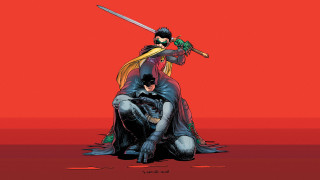 Batman robin wayne swords red - underground comix free wallpaper for desktop