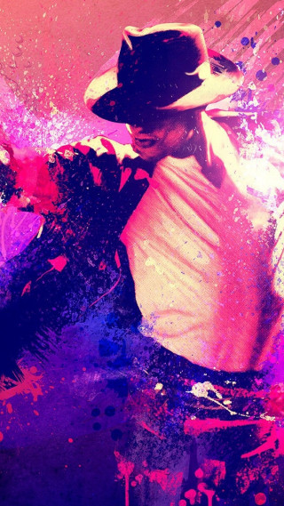 Man cowboy hat dancing paint - funk art free wallpaper for mobile