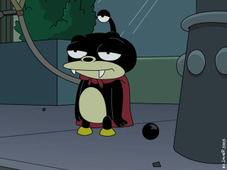 Cartoon cape blackcat trashcan cobra - a trash free wallpaper