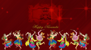 Dancing people red background happy - vibrant colour free wallpaper