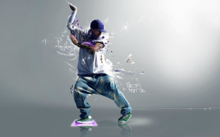 Cedric seaut dancing purple hat - blue jeans free wallpaper