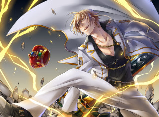 Man white suit red ball - a white suit free wallpaper