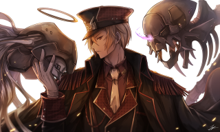 Man top hat coat gun 3 - horn free wallpaper for desktop