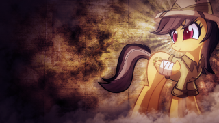 Cartoon pony hat light clouds - its head free wallpaper