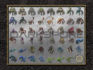 Toys collection wall frame black - a frame free wallpaper