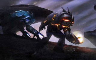Demonic creatures hill dark space - top of a hill free wallpaper