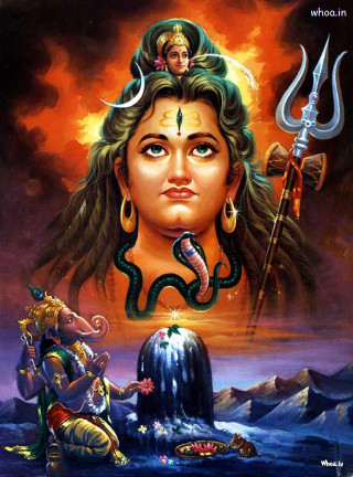 Woman snake head painting artwork 2 - divine free wallpaper for mobile