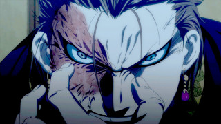 Man blue eyes creepy look 2 - a creepy expression free wallpaper
