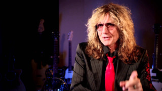 Man longhair redtie glasses guitars - david lazar free wallpaper