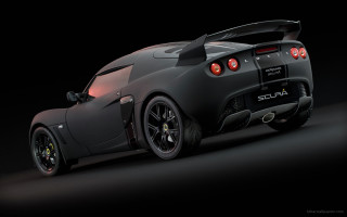 Black sports car red light - back end free wallpaper for desktop
