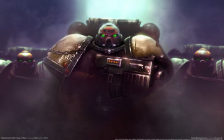 Space marine giant robot light - a giant robot in the background free wallpaper