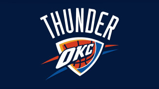 Thunder logo blue background basketball - esao free wallpaper