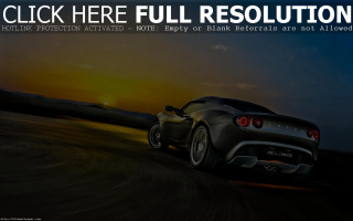 Car driving road sunset caption - digital painting free wallpaper