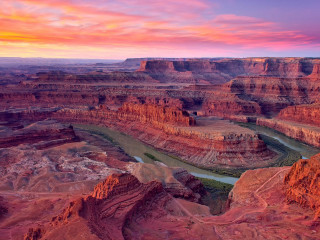 River canyon mountains sunset dawn - a canyon free wallpaper