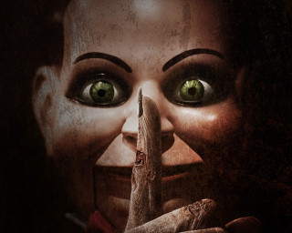 Creepy woman holding banana green - a banana free wallpaper