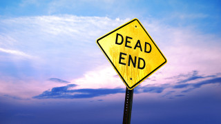 Yellow dead end sign sky - a pole free wallpaper for desktop