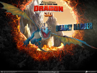 Dragon big mouth flame neck - a big mouth free wallpaper