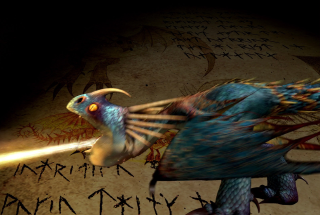 Bird light saber wall writing - brian and wendy froud free wallpaper