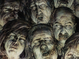Zombies blood covered hair group - david palumbo free wallpaper