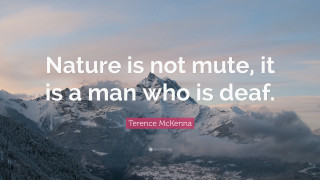 Mountain quote nature not mute - nature free wallpaper