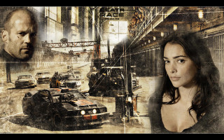 City collage man woman train - a city free wallpaper