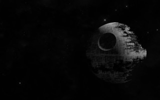 Death star night sky stars - a black sky free wallpaper