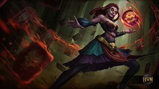 Woman dress holding ball demon - a ball free wallpaper