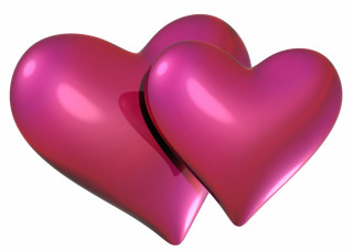 Two pink hearts image png - broken free wallpaper