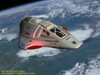 Futuristic spaceship earth space red - over the earth free wallpaper