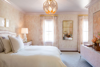 Bedroom bed with comfortable bedding 3 - a bedroom free wallpaper for desktop