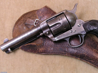 Gun leather case table hat - american realism free wallpaper