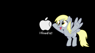 Cartoon apple pony face fixed - face and the words free wallpaper