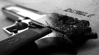 Gun razorblade table knife noir - noir free wallpaper