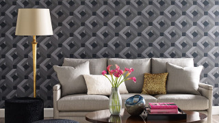 Living room couch table vase 5 - a cubist painting free wallpaper