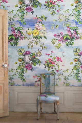 Chair flowered wallpaper door background - gaudy free wallpaper for mobile