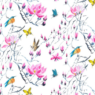 Birds flowers white background pink - pink flower and leaves free wallpaper
