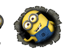 Cartoon character blue overall glasses - despicable free wallpaper
