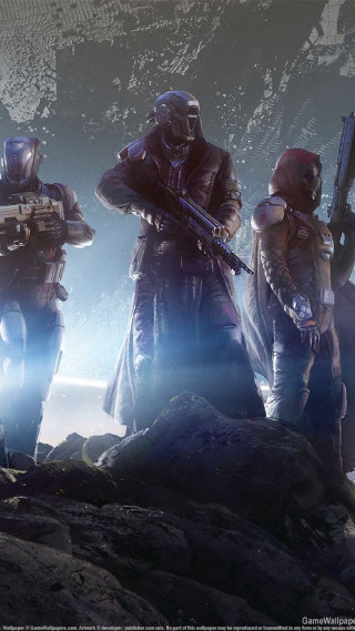 Futuristic suits guns rocky surface - rocky free wallpaper for mobile