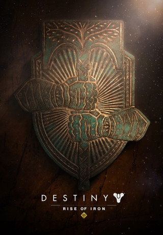Metal plaque destiny rise of - a design free wallpaper for mobile